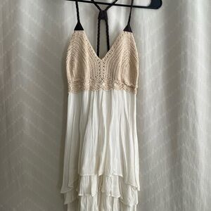 Beach Cream Lace Dress